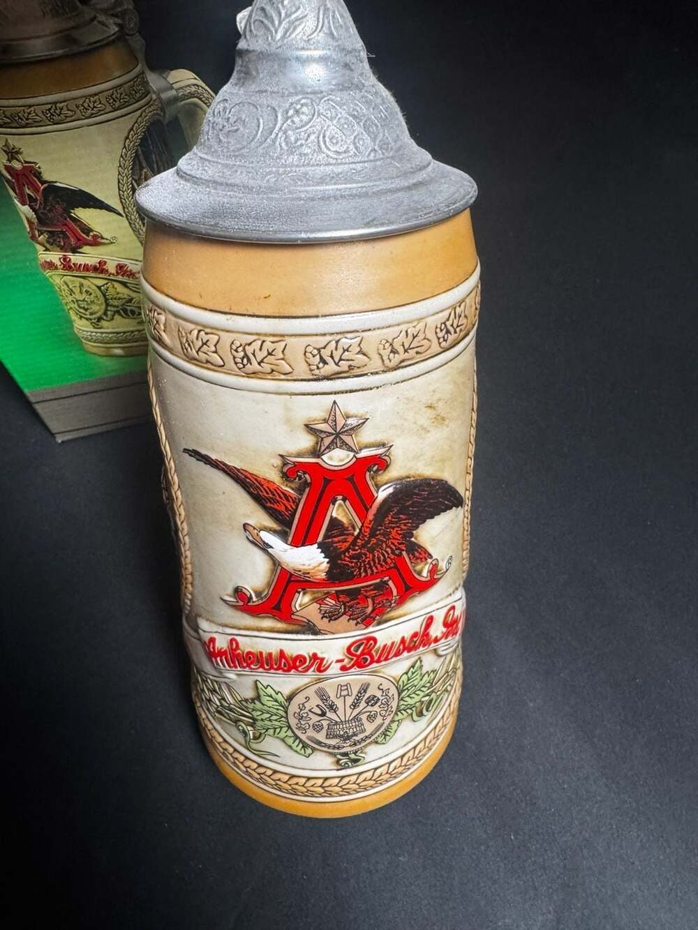 Budweiser Limited Edition 'E' Series Lidded Beer Stein by Ceramarte